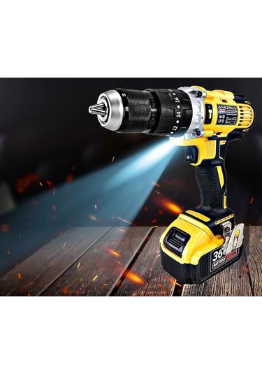 Anadolu Strong ANS1054S 36V 5 Ah Li-ion Çift Akülü Darbeli Matkap Vidalama + Uç Setli