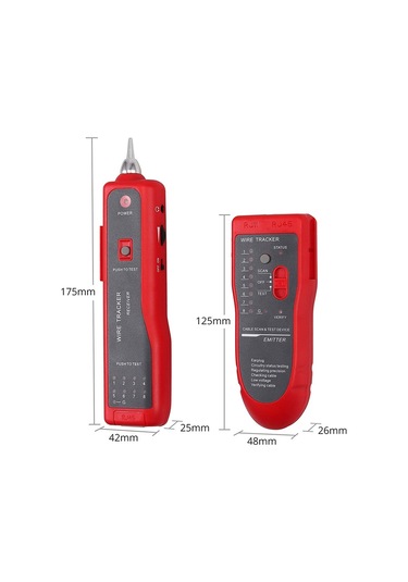 Singree Jw-360 Çok Fonksiyonlu Ağ Kablosu Bulucu Ve Test Cihazı - 1km Mesafe, Sesli Ve Işıklı Uyarı, Rj45/rj11 Uyumlu
