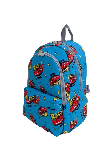 Superbag Erkek Çocuk Ilkokul Çantası Racing Araba Desenli Sırt Çantası Beslenmelik Kalemlik 3'lü Set