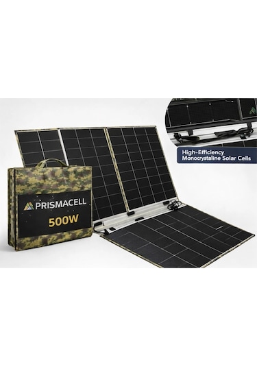 Prismacell 500 Watt Katlanabilir Solar Panel Topcon Hücreli Yüksek Performanslı