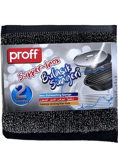 Proff Supper İnox Bulaşık Süngeri 2'li