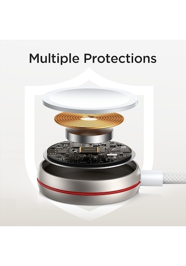 Tongxida Joyroom S-ıw012 2'si 1 Arada Usb'den 8 Pin'e Manyetik Kablosuz Şarj Veri Cihazı, 1.5m, Şarj Ve Veri Transferi İçin Id