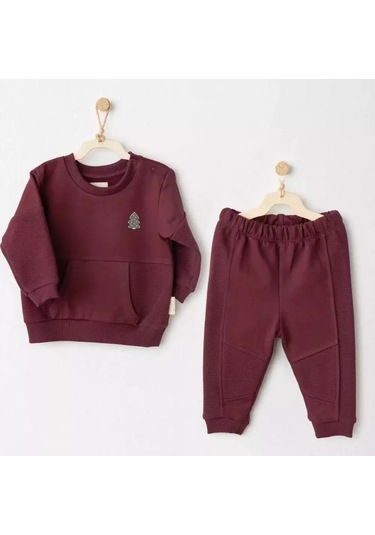 Andywawa 2'li Bebek Takım Ac26187 Burgundy