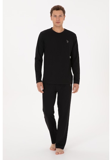 U.s. Polo Assn. Erkek Siyah Pijama Takım 50318602-vr046 Siyah