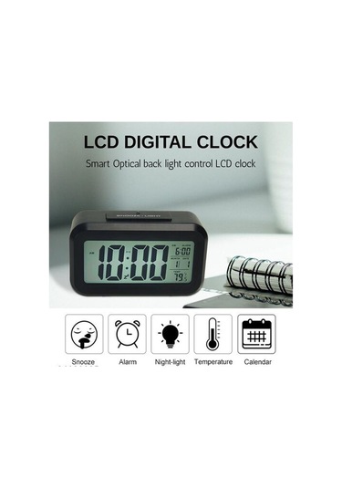 Blackcraft Dijital Alarmlı Masa Saati