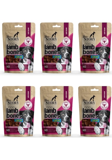 Dog Lamb Bones 6x80gr. Kuzu Etli, Köpek Ödül Maması