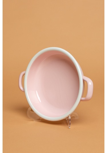 Rosa Di Verona Emaye Kulplu Pembe Sahan Ebutay Pembe