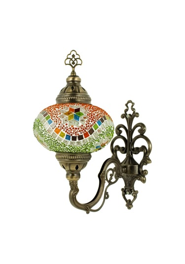 Dekoratif Mozaik Lamba Osmanlı Desenli Aplik Çok Renkli