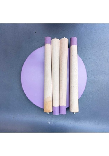 Na Neşeli Ahşap Mor Ahşap Çocuk Taburesi.çocuk Sandalyesi.çalışma Masası Taburesi.renkli Tabure.çocuk Odası Mor