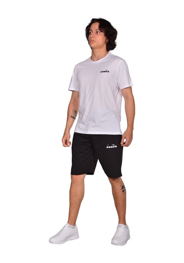Diadora Mesa - Pamuklu Siyah Spor Şort - Dıadoramesa (547291079) Siyah