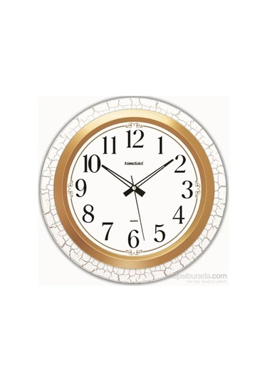 Time Gold Salon Ofis Duvar Saati Plastik 35 Cm (151284100) Altın