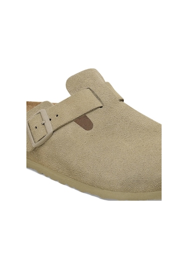 Birkenstock Bırkenstock Boston Leather Kadın Terlik 1025788 1025788 Shki Soluk Haki