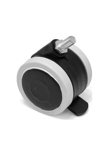 Smikov Mobilya Tekerleği M6 Kauçuk Kaplı 4 Adet 171181924 Siyah