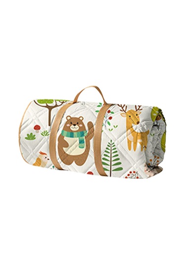 Suntek Piknik Battaniyesi Katlanabilir Taşınabilir Hayvanlar-180cm Hayvanlar 180cm Çok Renkli