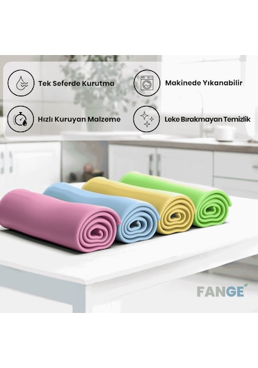 24 Adet Fange Solvion Pro Temizlik Bezi, Büyük Boy 50 X 70, Yeni