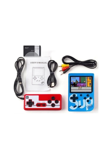 Sup 400 Oyunlu Mini Oyun Konsolu + 1 Kol Çok Renkli
