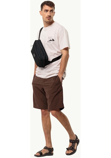Jack Wolfskin Discover T M Erkek T-shirt-28373-krem Krem