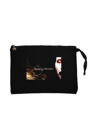 Marilyn Manson Antichrist Superstar Siyah Cüzdan / El Çantası Siyah
