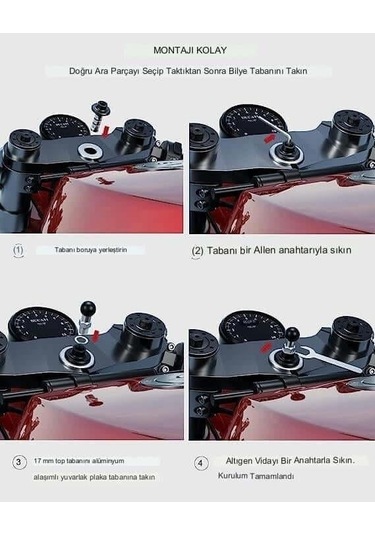 Nukrotech 17mm Toplu Maşa Ve Çatal Bağlantı Adaptörü Racing Mode Diğer