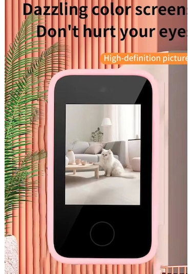 Telefon Modelli Çocuk Dijital Fotoğraf Makinası Çift Kameralı Dokunmatik Ekran 2.0 Ekran