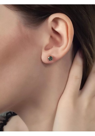 Lair Prazolit Taşlı Gümüş Çivili Küp 188908792 Diğer