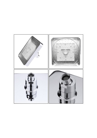 Suofeng 8 Led Renkli Isı Algılama Duş Başlığı - Otomatik Işık Değişimi - Dayanıklı Abs Malzeme Diğer