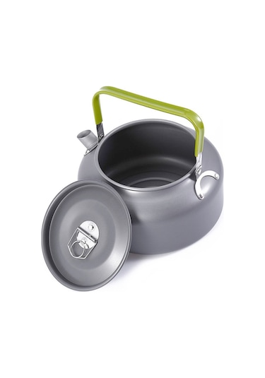 Mufunye 1.2l Taşınabilir Su Isıtıcısı Su Potu Çaydanlık Kahve Potu İç Mekan Alüminyum Alaşımlı Çaydanlık Açık Hava Kamp Yürüyüş Piknik Potu B Çok Renkli