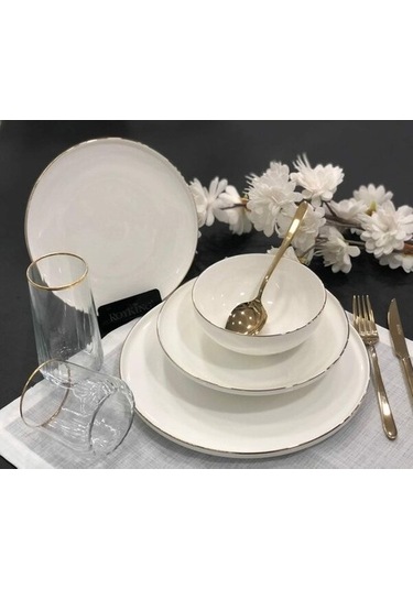 Roy King Gold Slender 24 Parça Yemek Takımı DSN 045