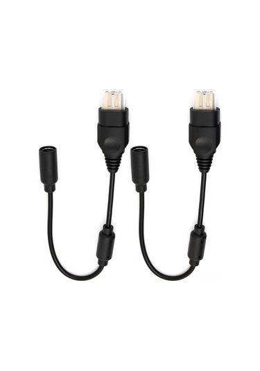 Kangvka Xbox  Kumanda Uzatma Kablosu 25cm Siyah 2'li Paket - Bağlantı Uzatıcı
