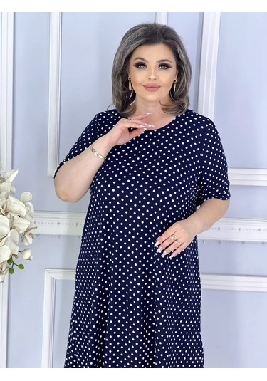 Adenashop Günlük Büyük Kıyafet A-kesim Elbise 445402455