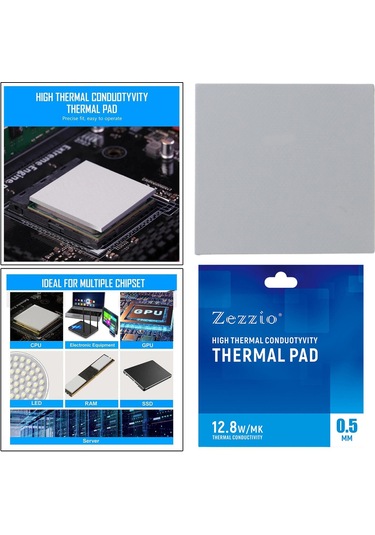 Suntek Gpu Cpu 0.5 Mm Için Silikon Termal Ped 120x120mm Isı