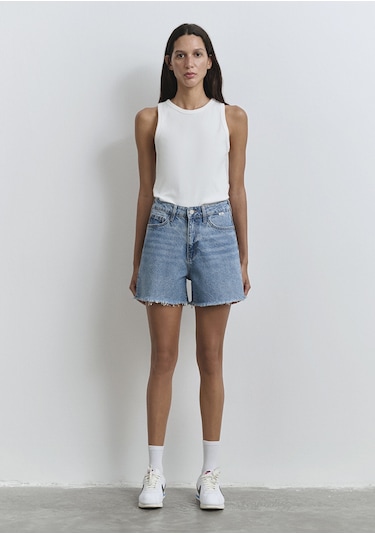 Mavi - Millie 90lar Indigo Mavisi Jean Şort 1458987073
