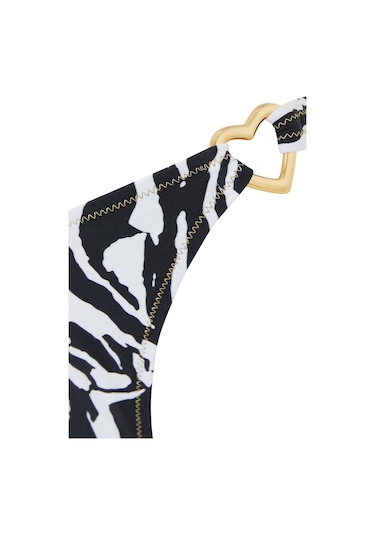Rotate Çiçekli Zebra Desenli Bikini Multicolor