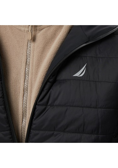 Nautica Erkek Siyah Regular Fit Çift Taraflı Mont Düz J57008t Siyah