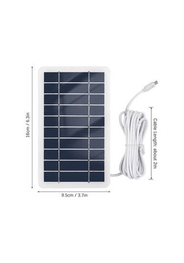 Novahub 2w Güç, 3m Kablo, Mikro Usb, Taşınabilir Güneş Paneli Şarj Cihazı