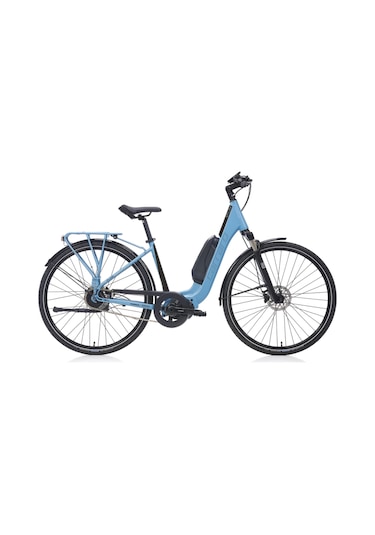 Carraro E-flow Hd Fren Otomatik Vites 28 Jant Elektrikli Şehir Bisikleti Mat Mavi Siyah 45 Kadro Çok Renkli