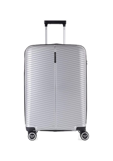 Ççs 5224 Polipropilen Büyük Boy Valiz-gümüş Gümüş