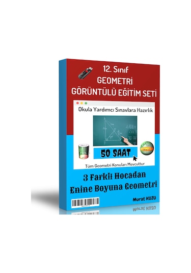 12. Sınıf Geometri Görüntülü Eğitim Seti 50 Saatlik Özel Anlatım