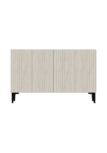 Ka1214bt Zeynep Konsol Ve Tv Sehpası Beyaz-traverten 120cm