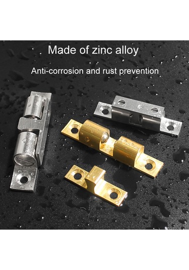 2 Adet Kabine Manyetik Yaylı Toka Bilyalı Kapı Enayi, Stil: Orta Altın Diğer