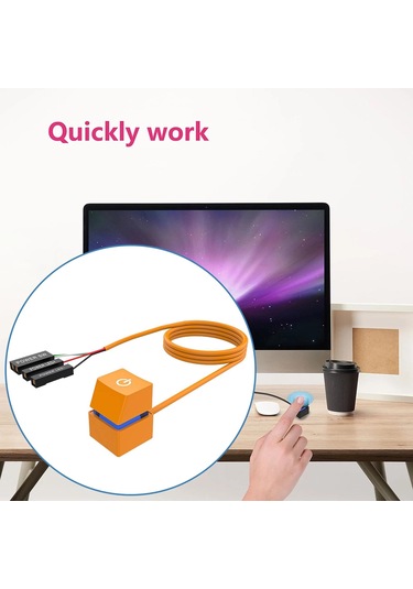 Homyl Masaüstü Bilgisayar Güç Anahtarı Mavi-ışık-4m