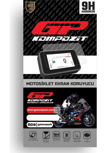 Gp Kompozit Tvs Raider 125 2023-2024 Uyumlu Motosiklet Ekran Koruyucu Şeffaf