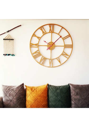 Büyük Duvar Saati Siyah