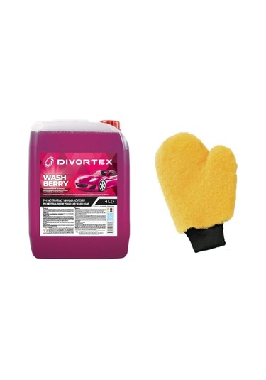 Divortex Washbery Şampuan 4 Kg Ufs Kuzu Postu Araç Yıkama Eldiv
