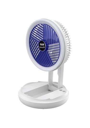 Taşınabilir Elektrikli Masaüstü Fan Çok Fonksiyonlu 5219 Beyaz
