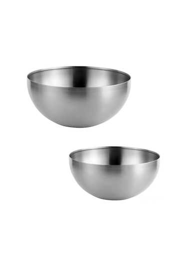 Tenfowee 304 Paslanmaz Çelik 2'li Kase Seti: 15cm Ve 20cm, Salata, Karıştırma, Servis İçin, Lavabo Güvenli