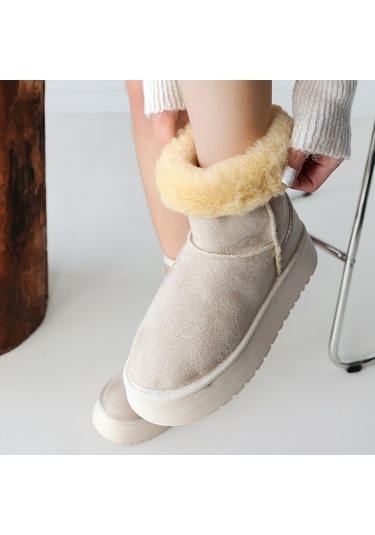 Sophia Bej Süet Bot Bej