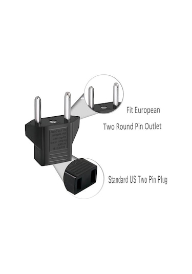 Wozlo Amerikan Tipi Fiş Çevirici Priz Dönüştürücü Adaptör - 5 Adet