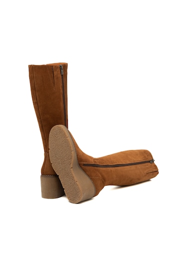 Cuoio Çizme Kadın 25k12068xs Vergelio Suede Cuoio