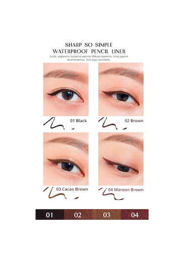 Clio Sharp So Simple Waterproof Pencil Liner 02 Brown